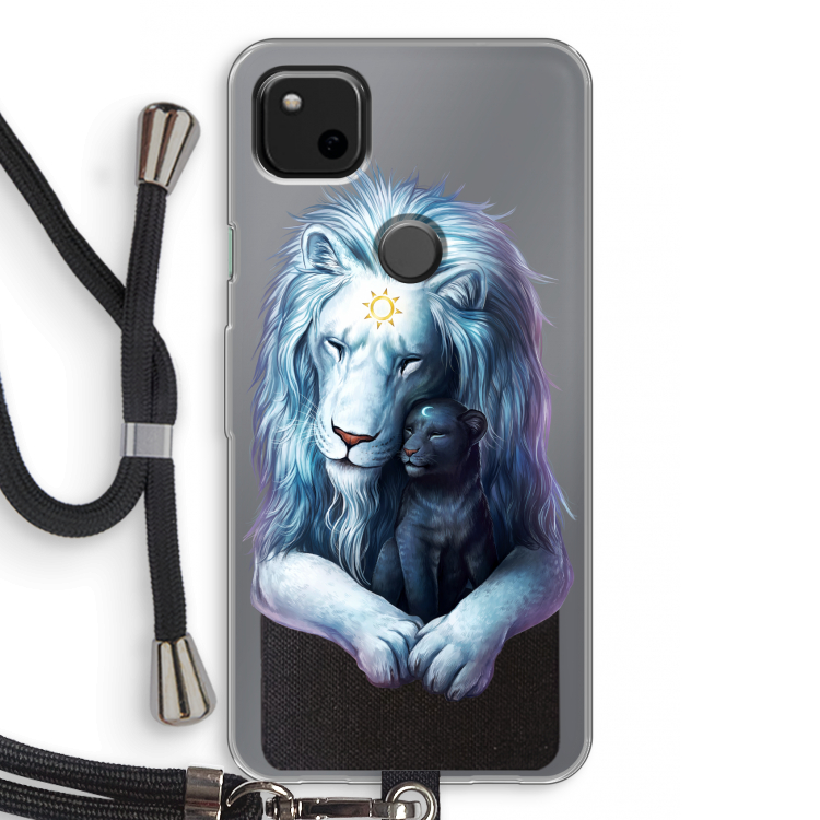 Child Of Light: Pixel 4a Transparant Hoesje met koord