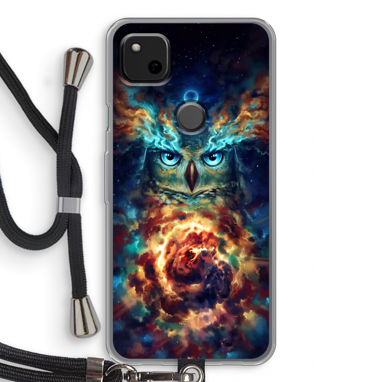 Aurowla: Pixel 4a Transparant Hoesje met koord