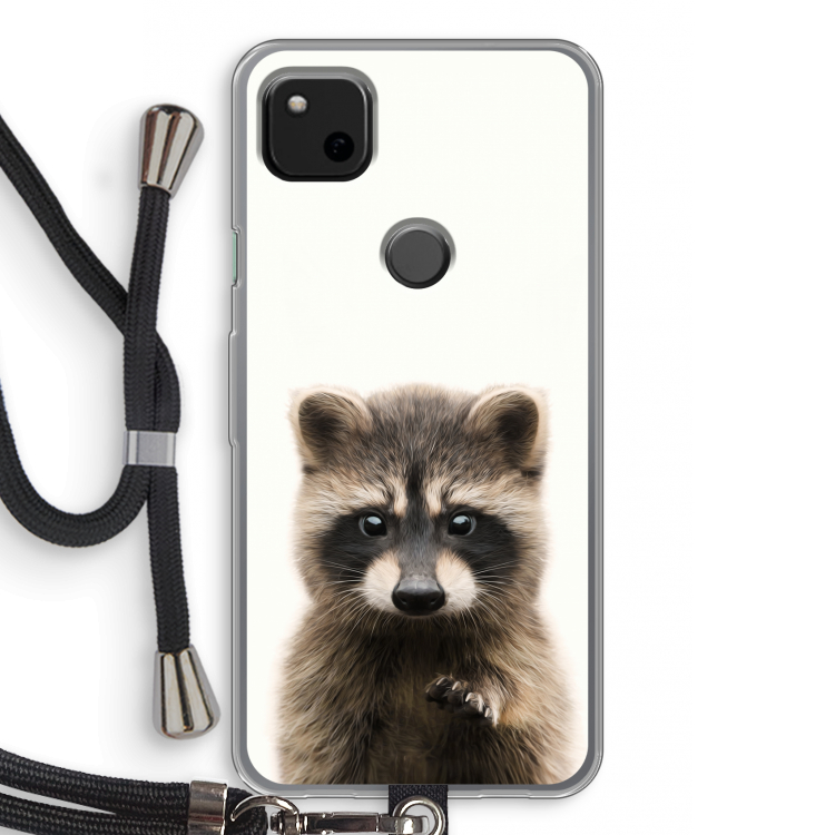 Rocco: Pixel 4a Transparant Hoesje met koord