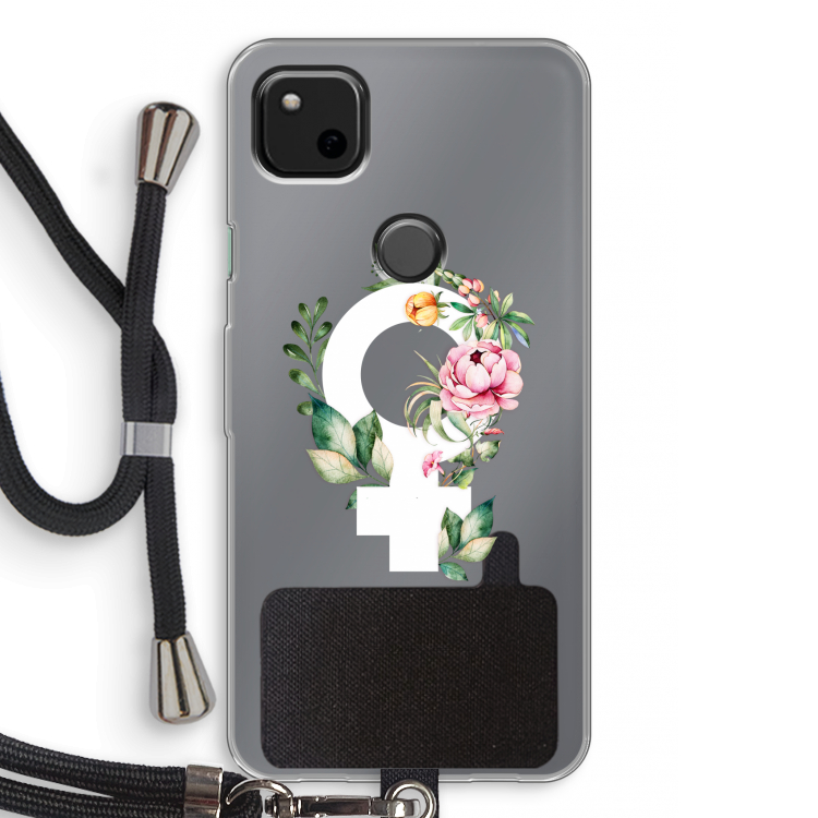 Venus: Pixel 4a Transparant Hoesje met koord