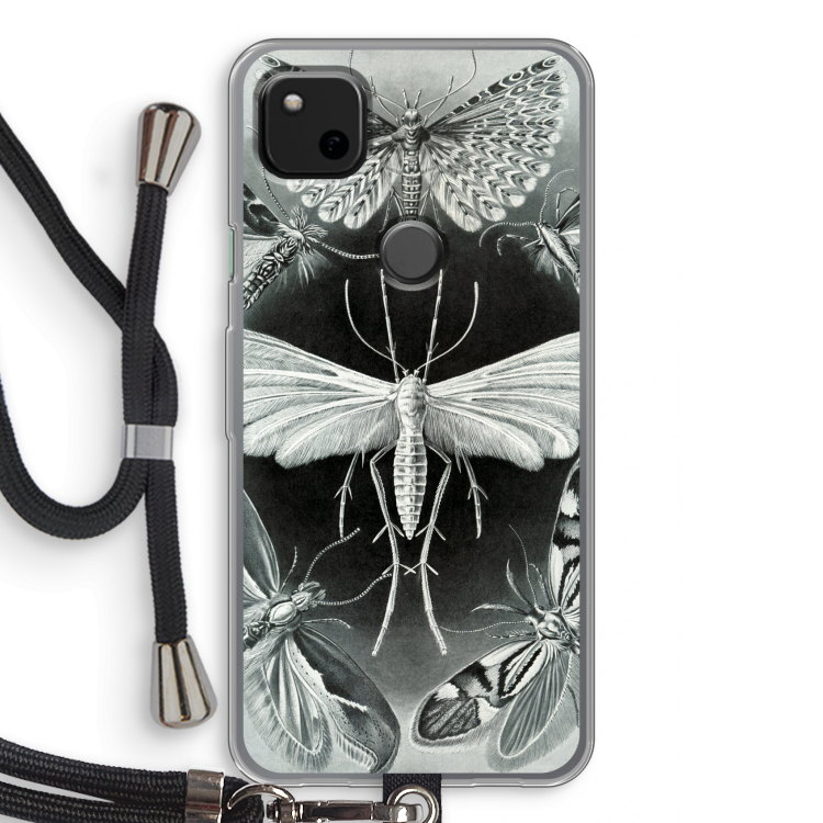 Haeckel Tineida: Pixel 4a Transparant Hoesje met koord