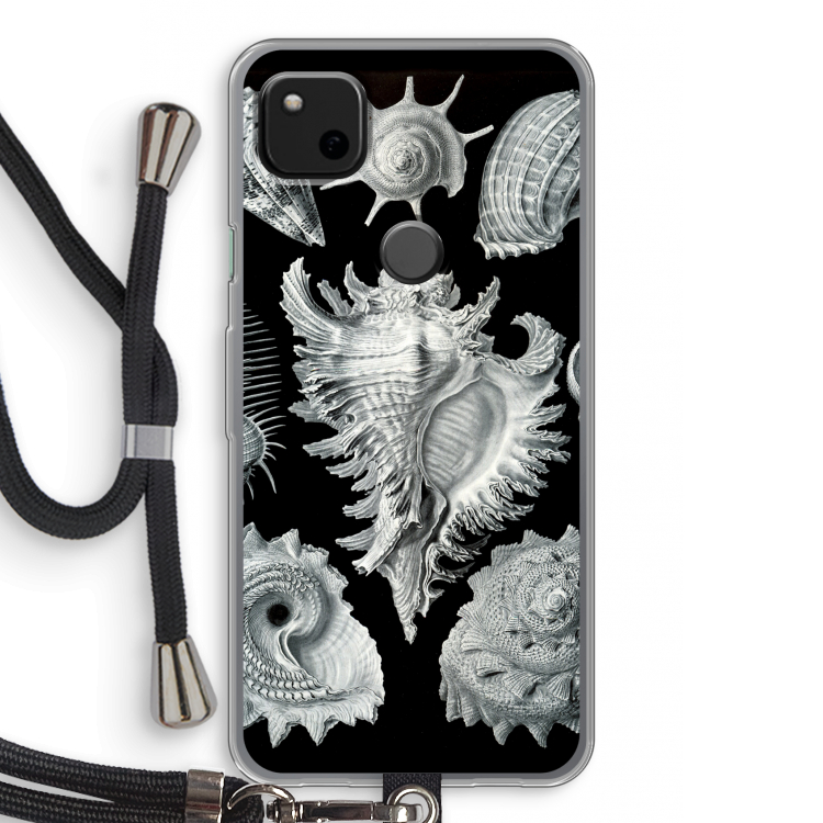 Haeckel Prosobranchia: Pixel 4a Transparant Hoesje met koord