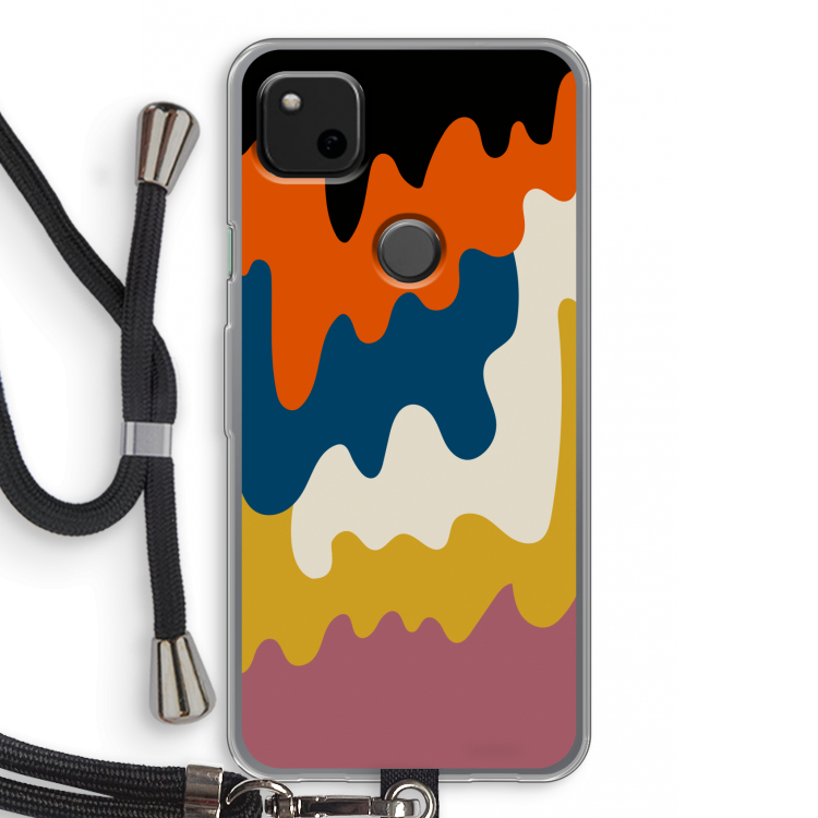 Baar A: Pixel 4a Transparant Hoesje met koord