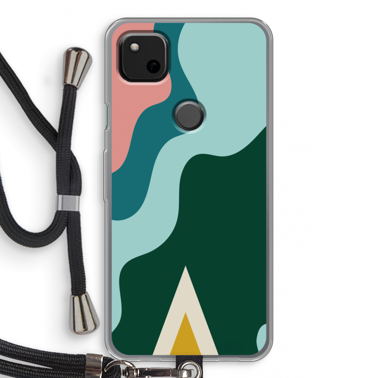 Noor B: Pixel 4a Transparant Hoesje met koord