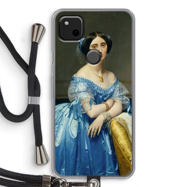 Eleonore: Pixel 4a Transparant Hoesje met koord