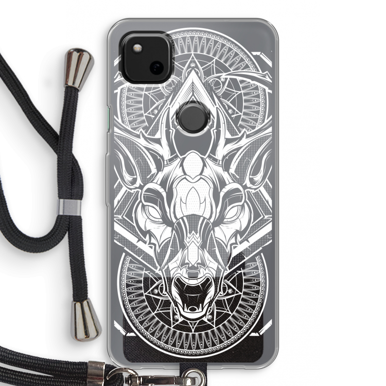 Oh Deer: Pixel 4a Transparant Hoesje met koord
