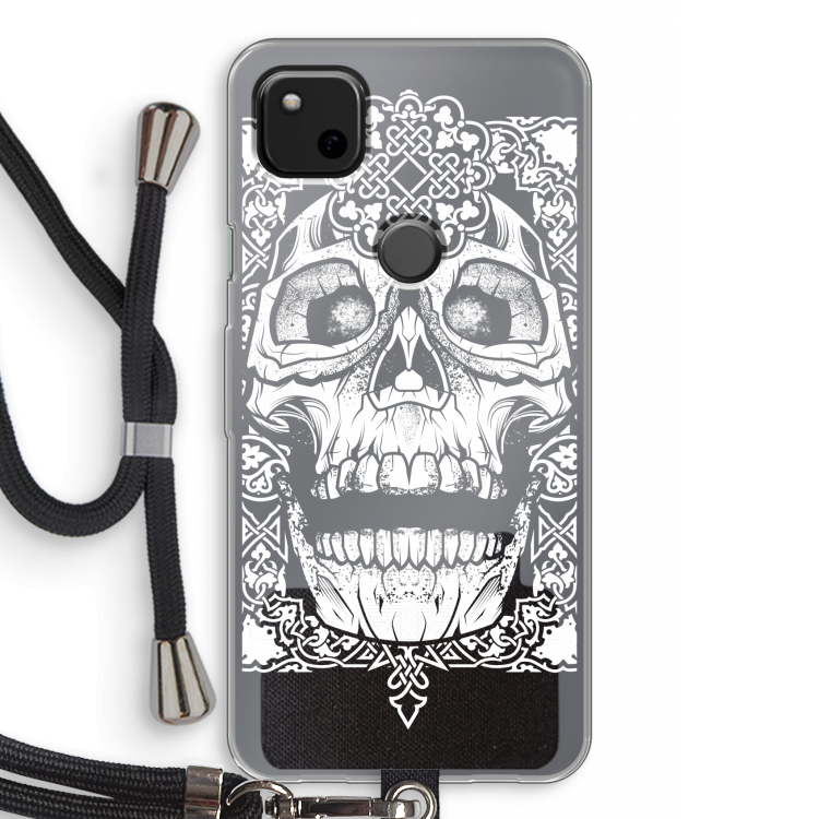 Seek & Destroy: Pixel 4a Transparant Hoesje met koord