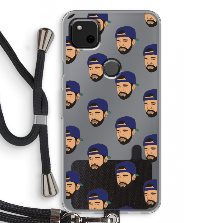 Drake Away: Pixel 4a Transparant Hoesje met koord