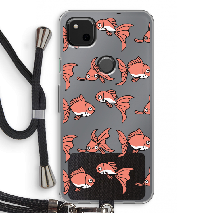 Blub: Pixel 4a Transparant Hoesje met koord