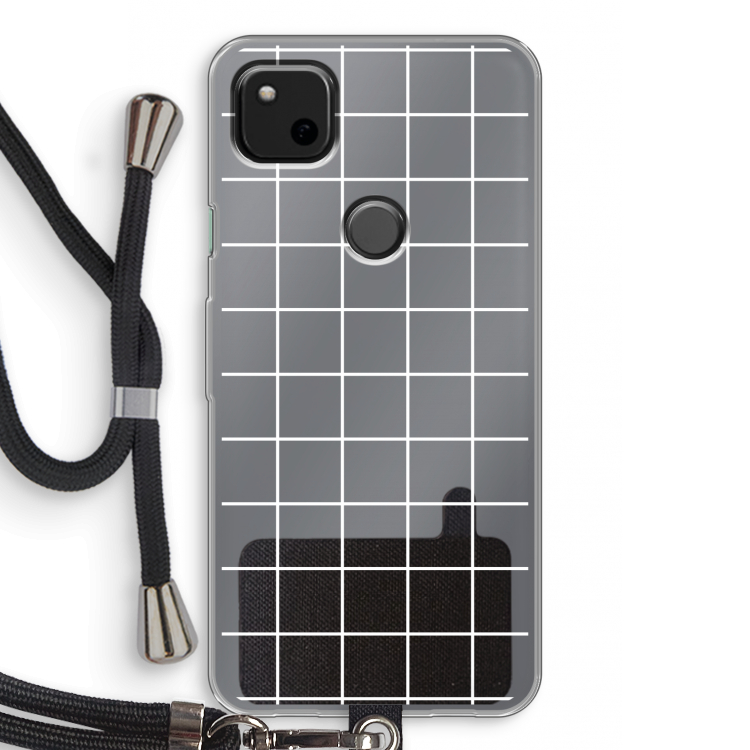 Rooster 2: Pixel 4a Transparant Hoesje met koord