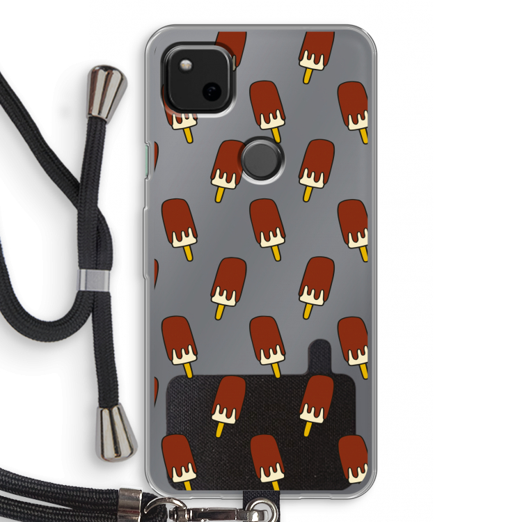 Yummy: Pixel 4a Transparant Hoesje met koord