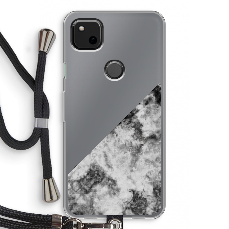 Onweer: Pixel 4a Transparant Hoesje met koord