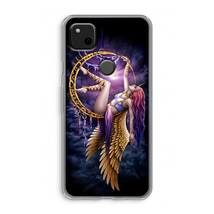 Aerial Angel: Google Pixel 4a Transparant Hoesje