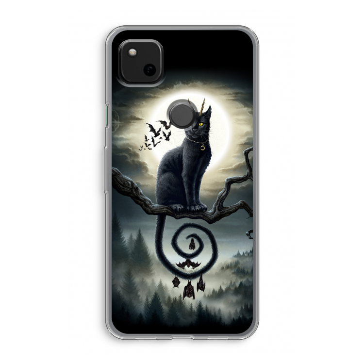 Moonlight Companions: Google Pixel 4a Transparant Hoesje