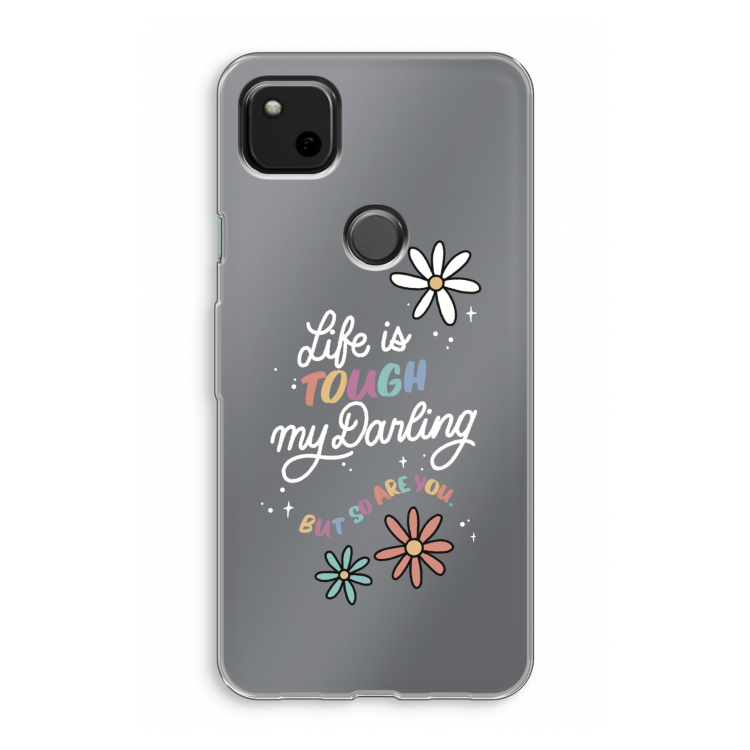 Tough Life: Google Pixel 4a Transparant Hoesje