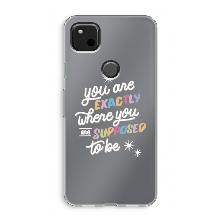 Right Place: Google Pixel 4a Transparant Hoesje