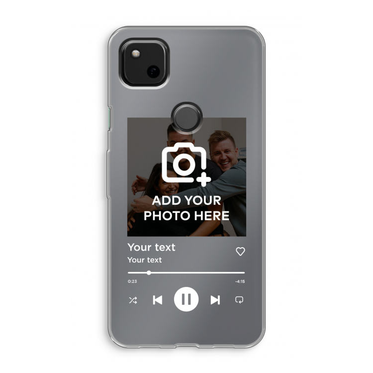 Music Player: Google Pixel 4a Transparant Hoesje