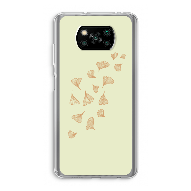 Falling Leaves: Xiaomi Poco X3 NFC Transparant Hoesje