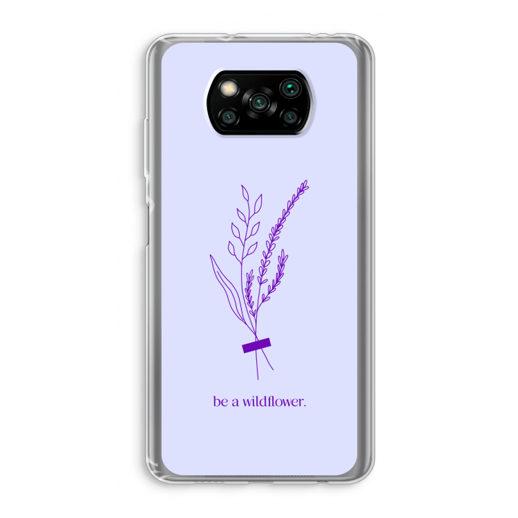 Be a wildflower: Xiaomi Poco X3 NFC Transparant Hoesje