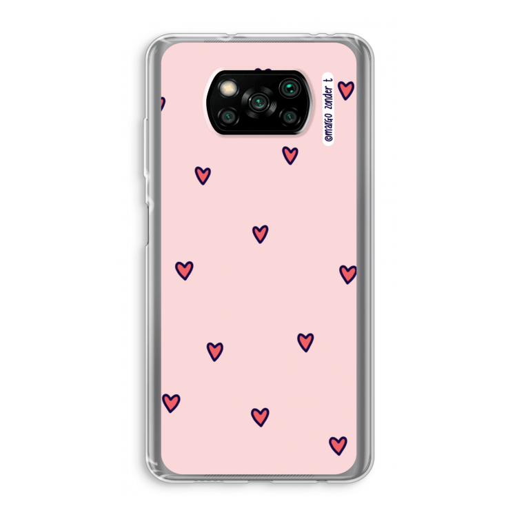 Hartjes: Xiaomi Poco X3 NFC Transparant Hoesje