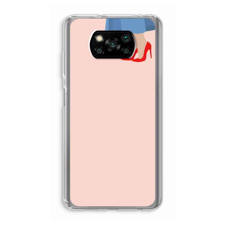 High heels: Xiaomi Poco X3 NFC Transparant Hoesje