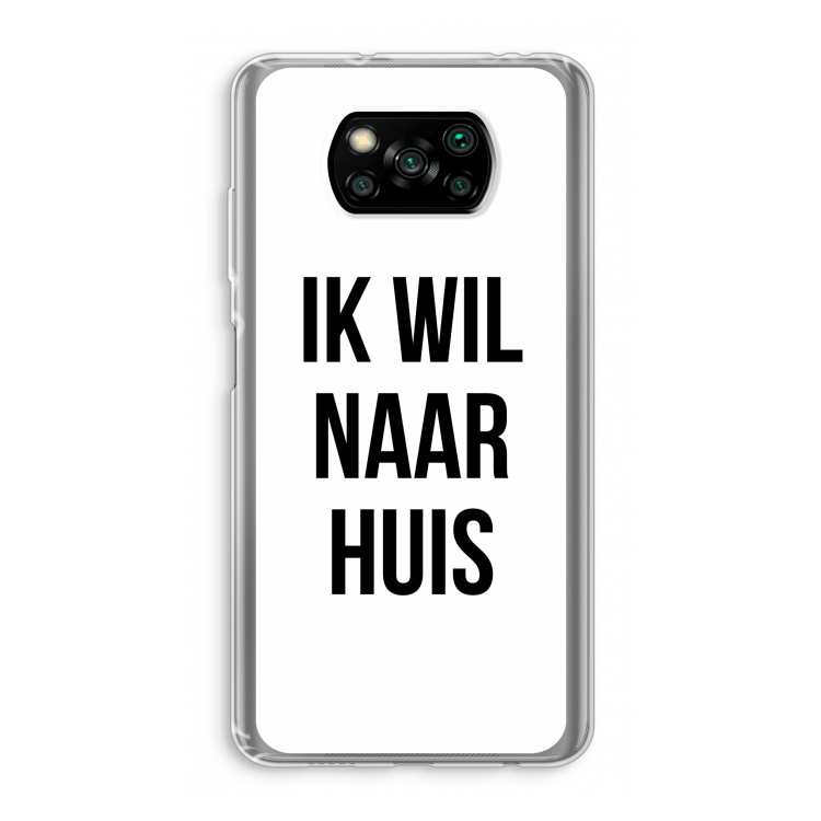 Ik wil naar huis: Xiaomi Poco X3 NFC Transparant Hoesje