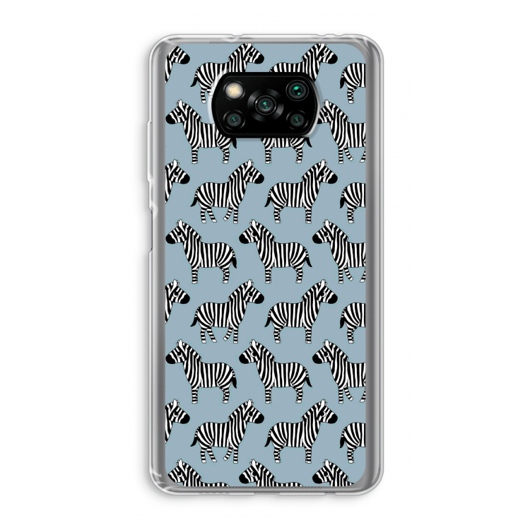 Zebra: Xiaomi Poco X3 NFC Transparant Hoesje