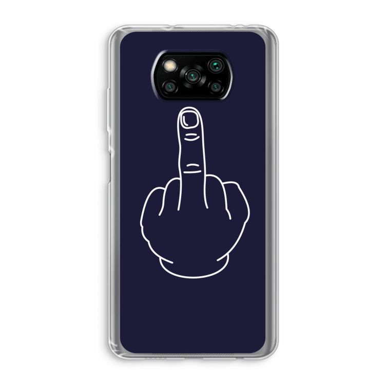 F**k U: Xiaomi Poco X3 NFC Transparant Hoesje
