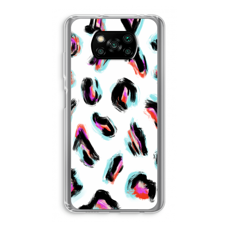 Cheetah color: Xiaomi Poco X3 NFC Transparant Hoesje