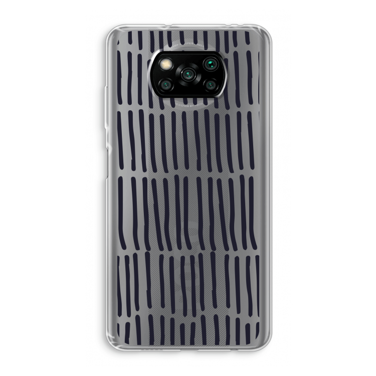 Moroccan stripes: Xiaomi Poco X3 NFC Transparant Hoesje