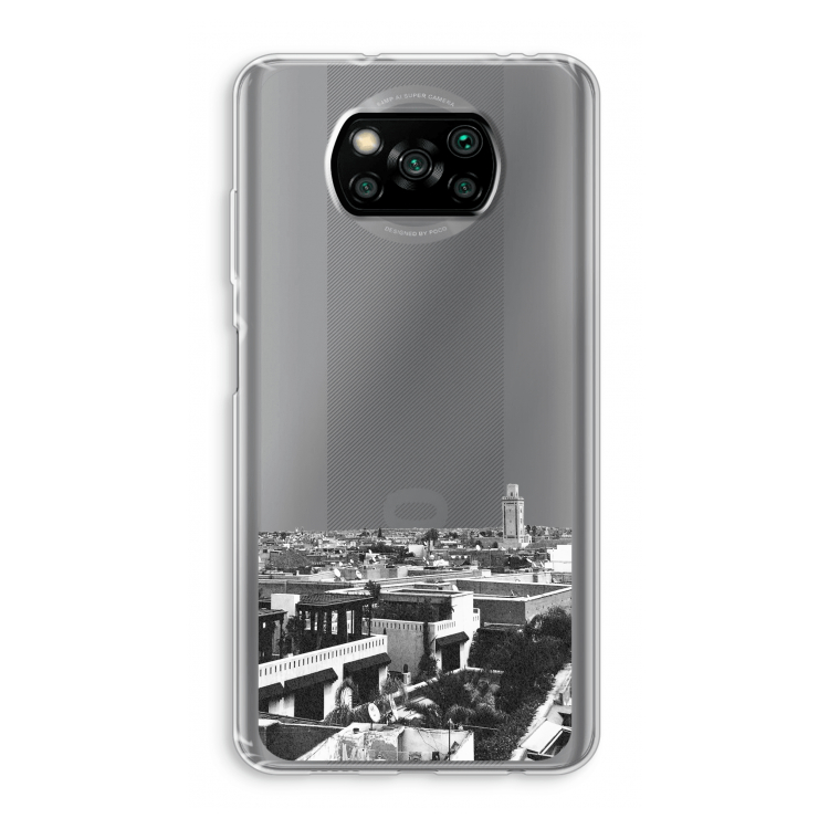Marrakech Skyline : Xiaomi Poco X3 NFC Transparant Hoesje