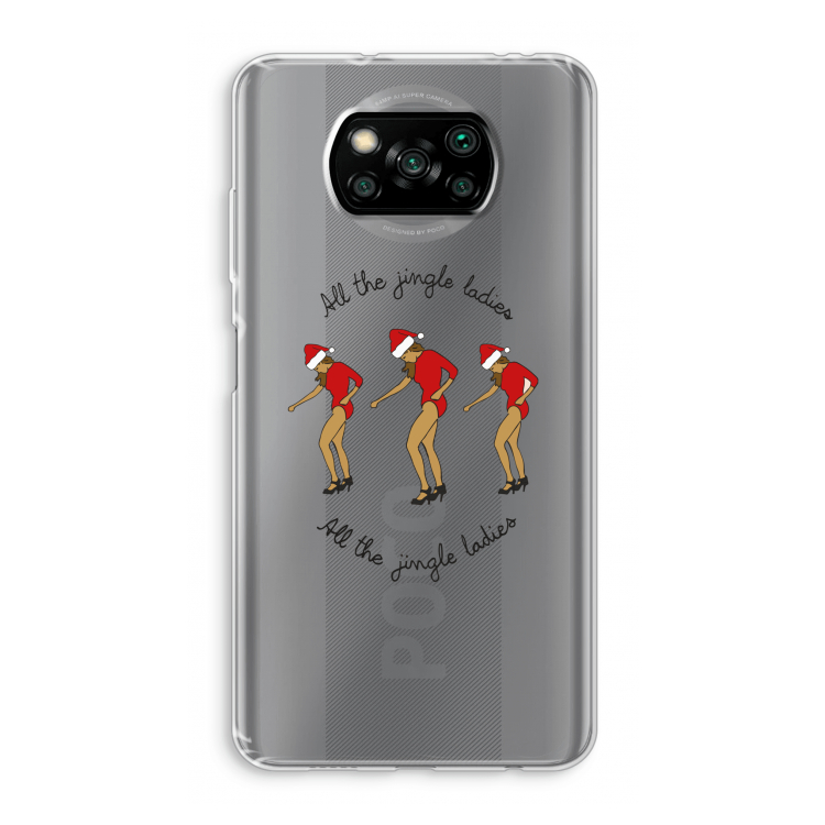 Jingle Ladies: Xiaomi Poco X3 NFC Transparant Hoesje