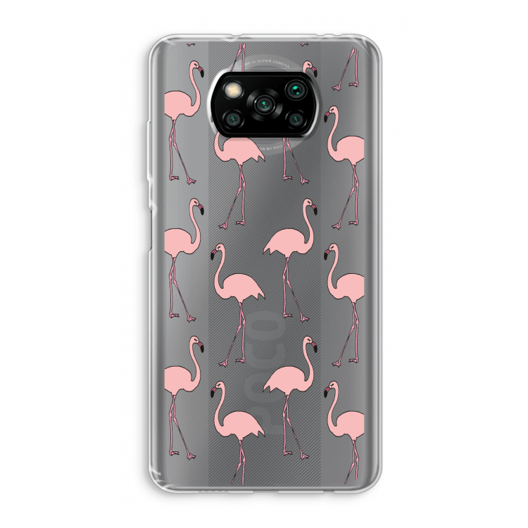 Anything Flamingoes: Xiaomi Poco X3 NFC Transparant Hoesje