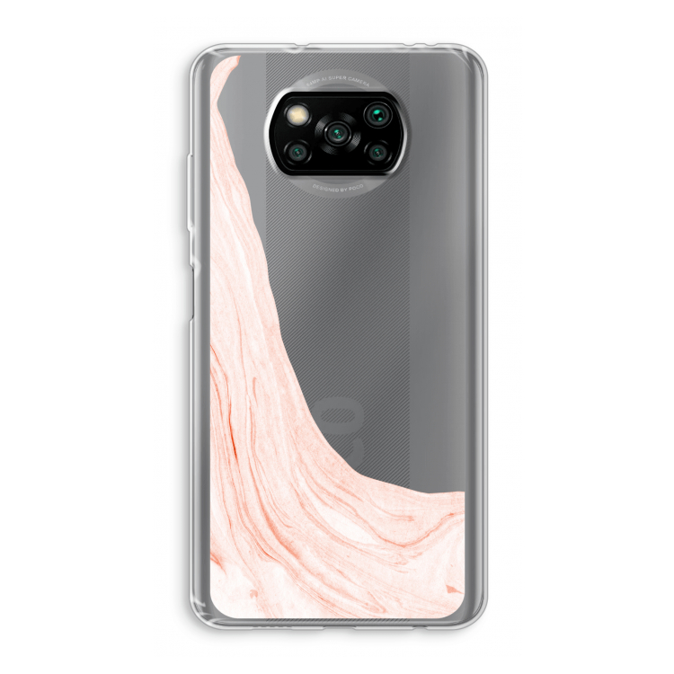 Peach bath: Xiaomi Poco X3 NFC Transparant Hoesje