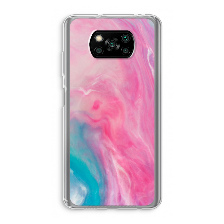 Roze explosie: Xiaomi Poco X3 NFC Transparant Hoesje