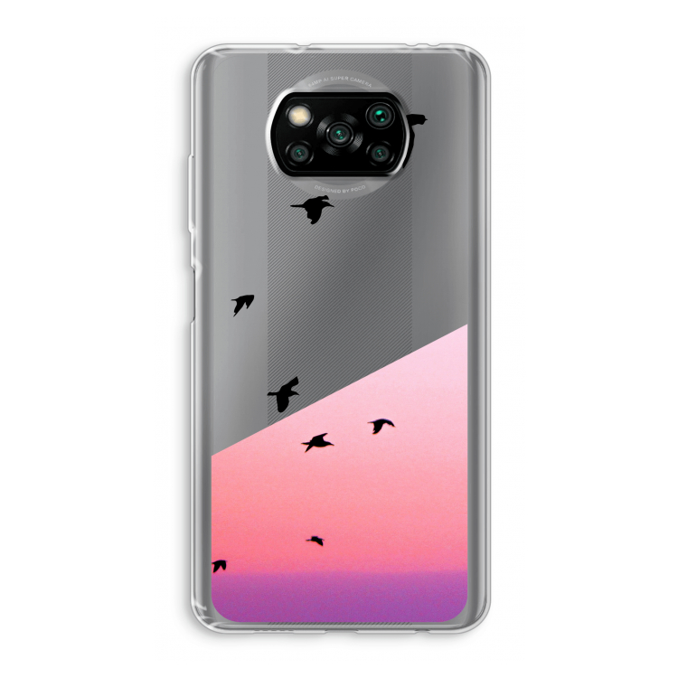 Fly away: Xiaomi Poco X3 NFC Transparant Hoesje