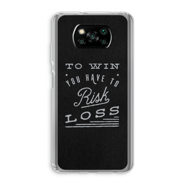Risk loss: Xiaomi Poco X3 NFC Transparant Hoesje