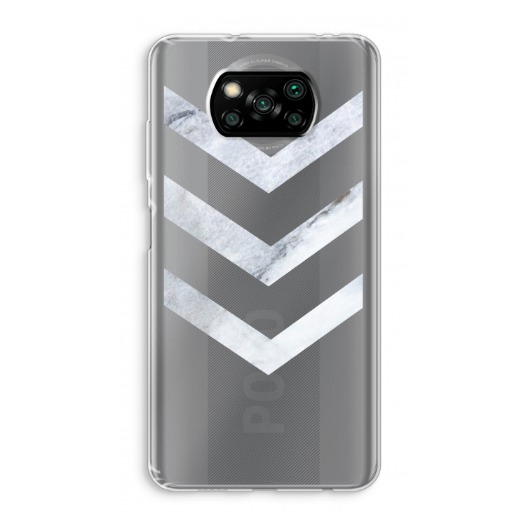 Marmeren pijlen: Xiaomi Poco X3 NFC Transparant Hoesje