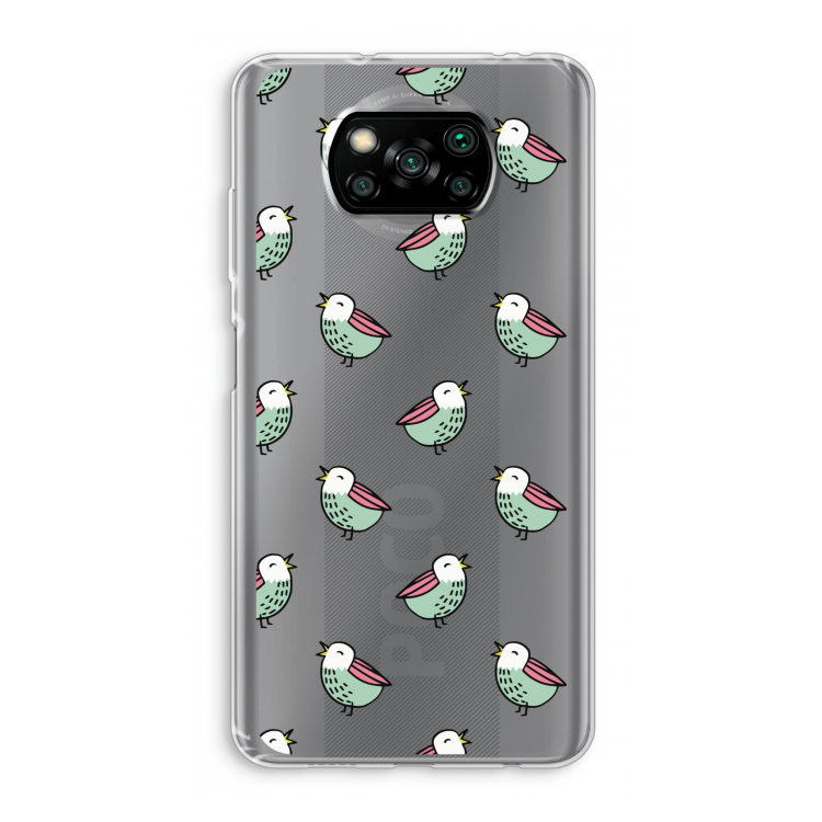Vogeltjes: Xiaomi Poco X3 NFC Transparant Hoesje