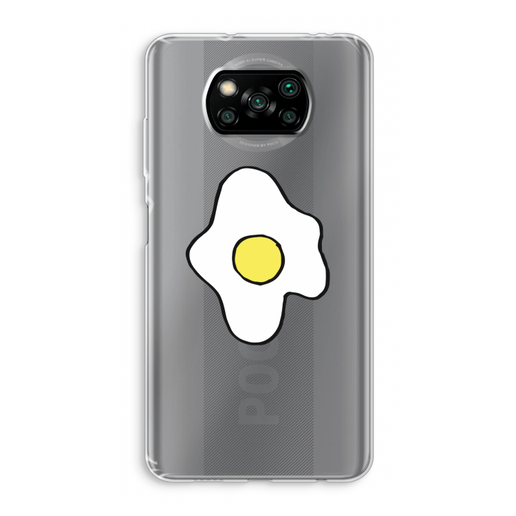 Spiegelei: Xiaomi Poco X3 NFC Transparant Hoesje