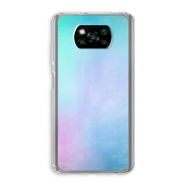 mist pastel: Xiaomi Poco X3 NFC Transparant Hoesje