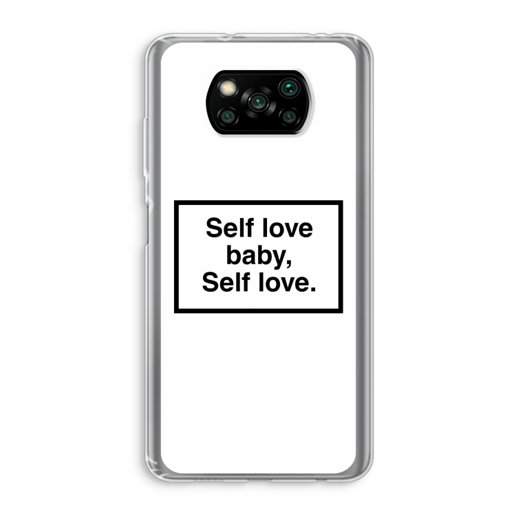 Self love: Xiaomi Poco X3 NFC Transparant Hoesje