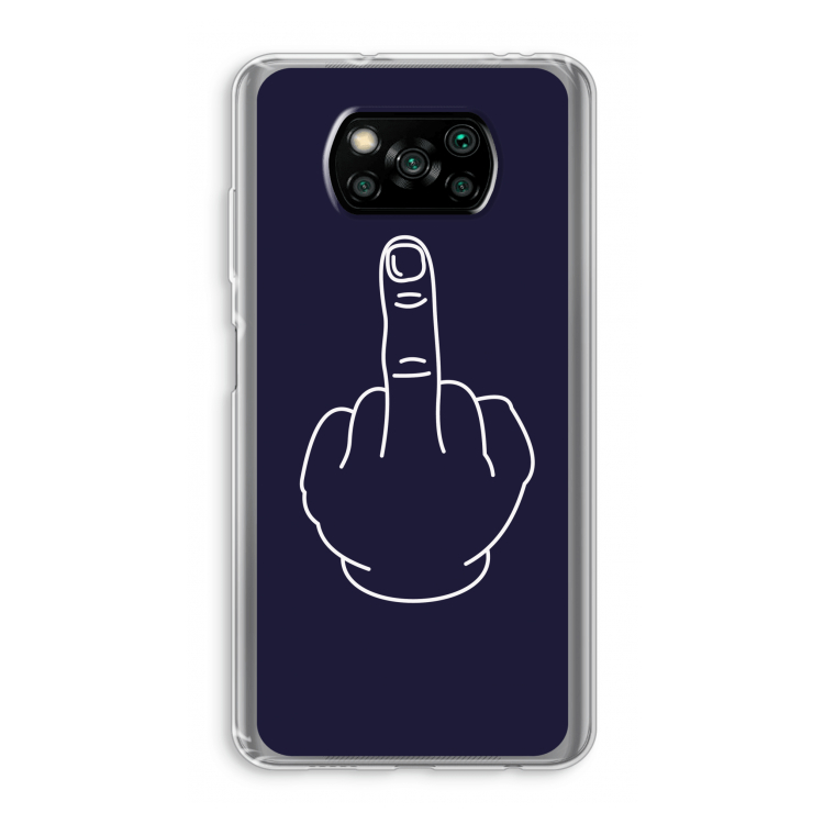 F**k U: Xiaomi Poco X3 NFC Transparant Hoesje
