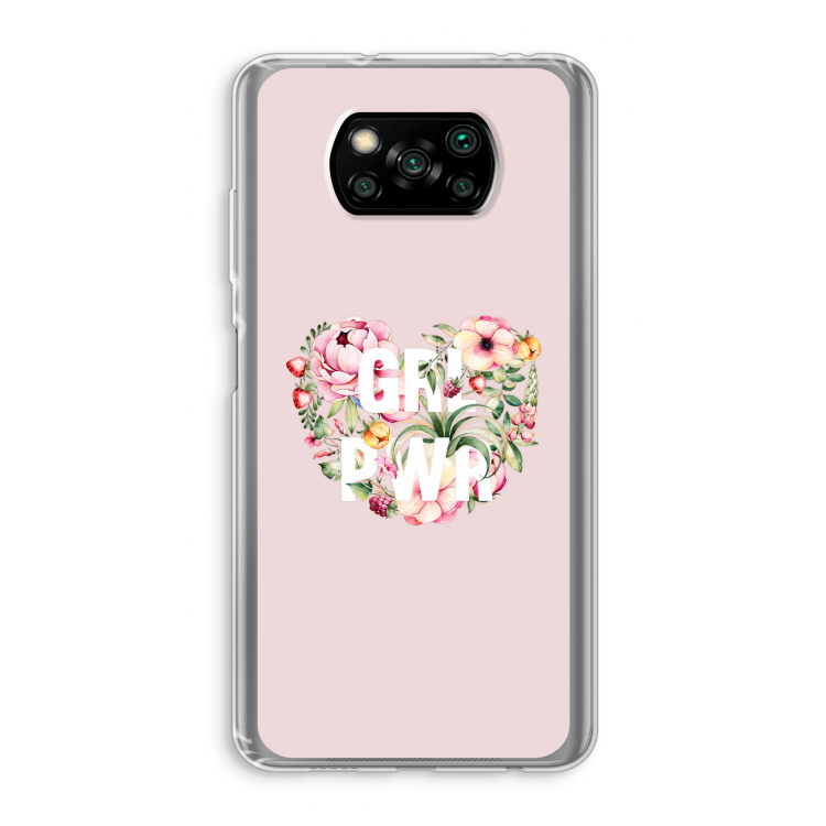 GRL PWR Flower: Xiaomi Poco X3 NFC Transparant Hoesje