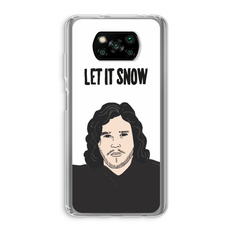 Let It Snow: Xiaomi Poco X3 NFC Transparant Hoesje