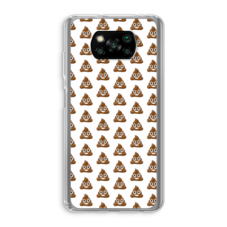 Poop emoji: Xiaomi Poco X3 NFC Transparant Hoesje