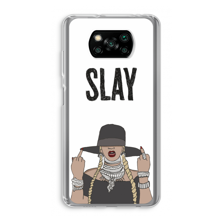 Slay All Day: Xiaomi Poco X3 NFC Transparant Hoesje
