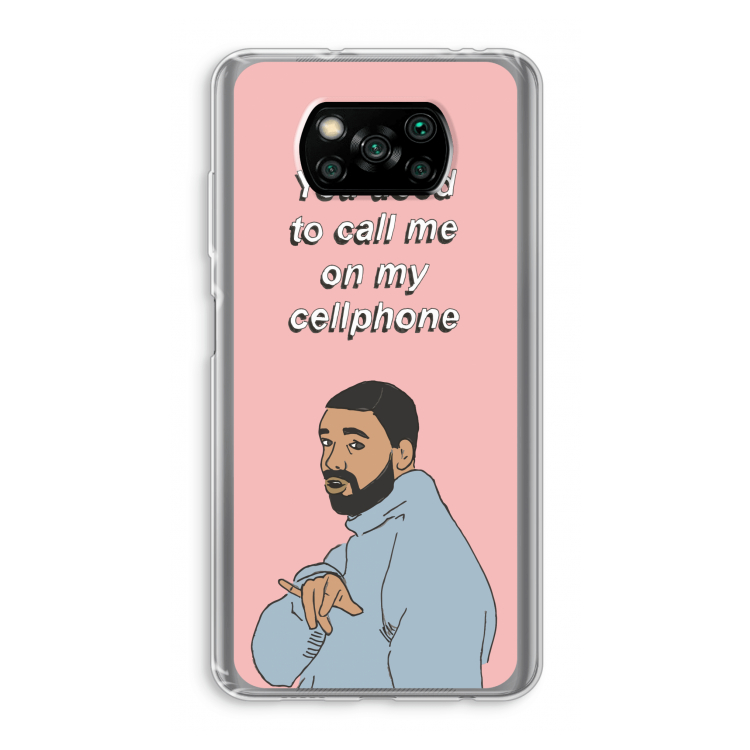 Hotline bling: Xiaomi Poco X3 NFC Transparant Hoesje