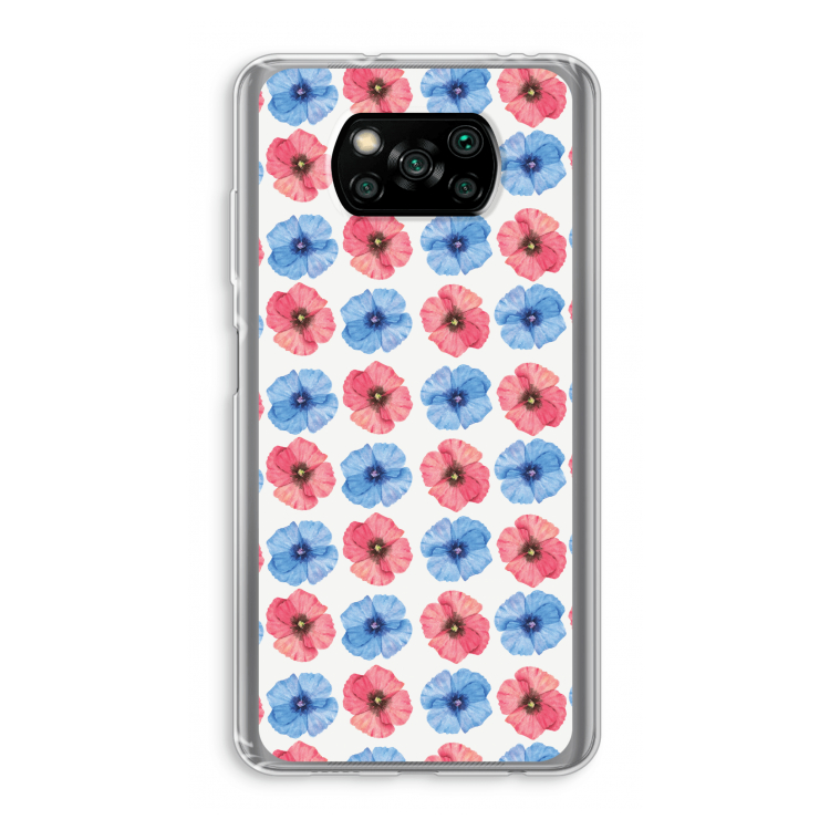 Klaproosjes: Xiaomi Poco X3 NFC Transparant Hoesje