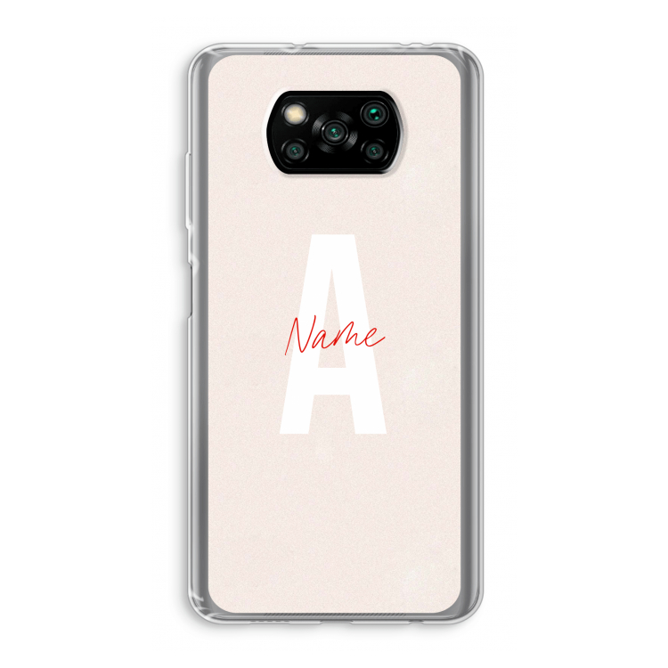 Strawberry Milkshake: Xiaomi Poco X3 NFC Transparant Hoesje